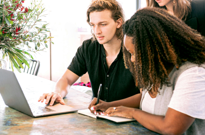entrepreneurs working