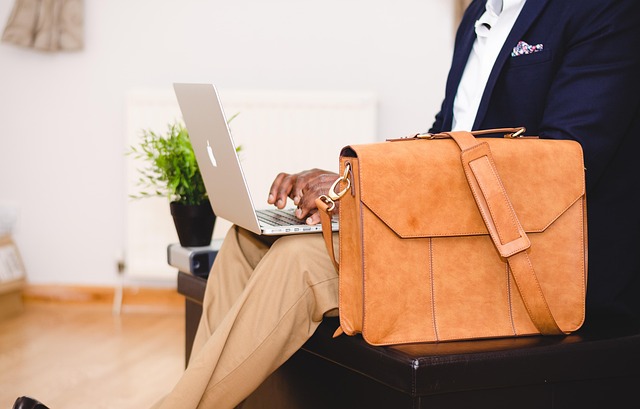 business man on laptop