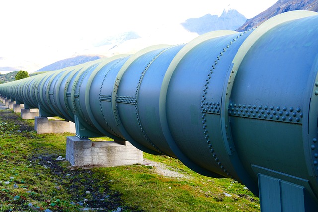 industrial above-ground pipeline
