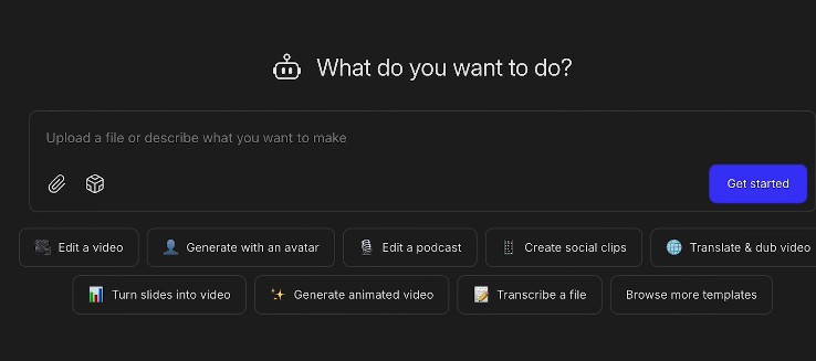 descript - what do you want to do
