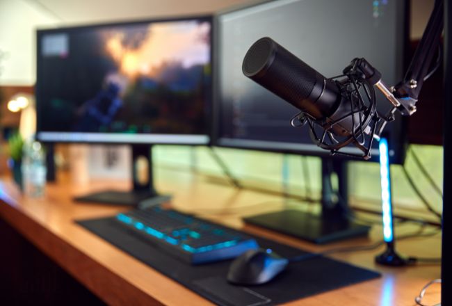 preparing for live stream