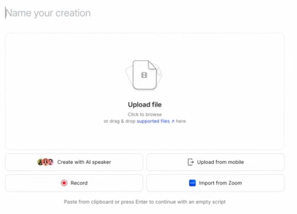 starting with descript