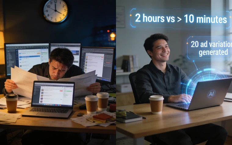 10 minutes vs 2 hours with AI