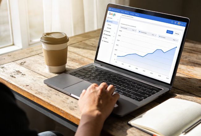 Search Console showing growing organic traffic Google Search Console showing growing organic traffic from topical authority strategy