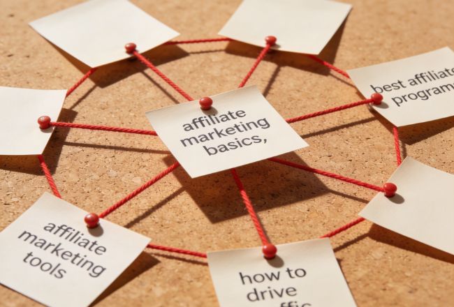 What Is Topical Authority Visual map showing how topical authority connects related content on a website