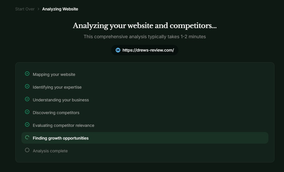 analyzing my website