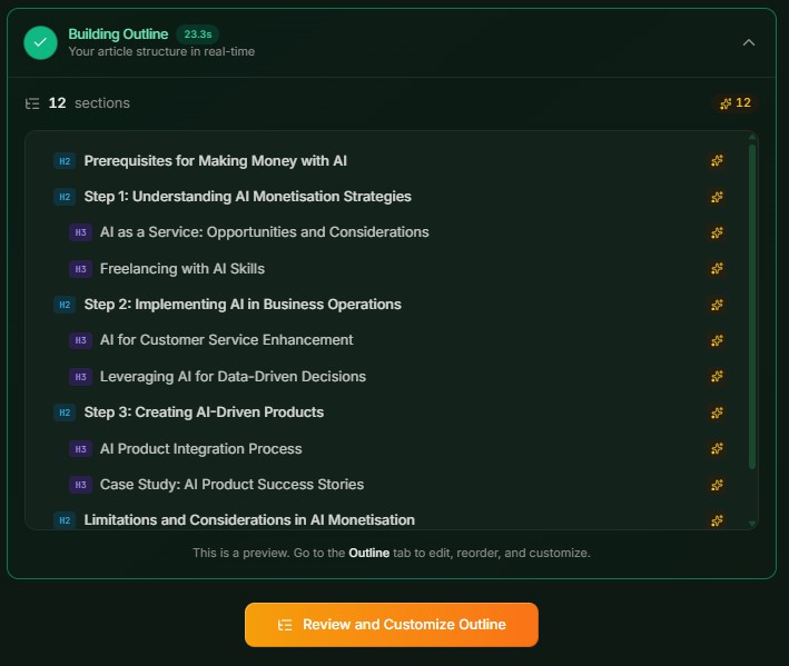 article research complete - part 6 - building outline