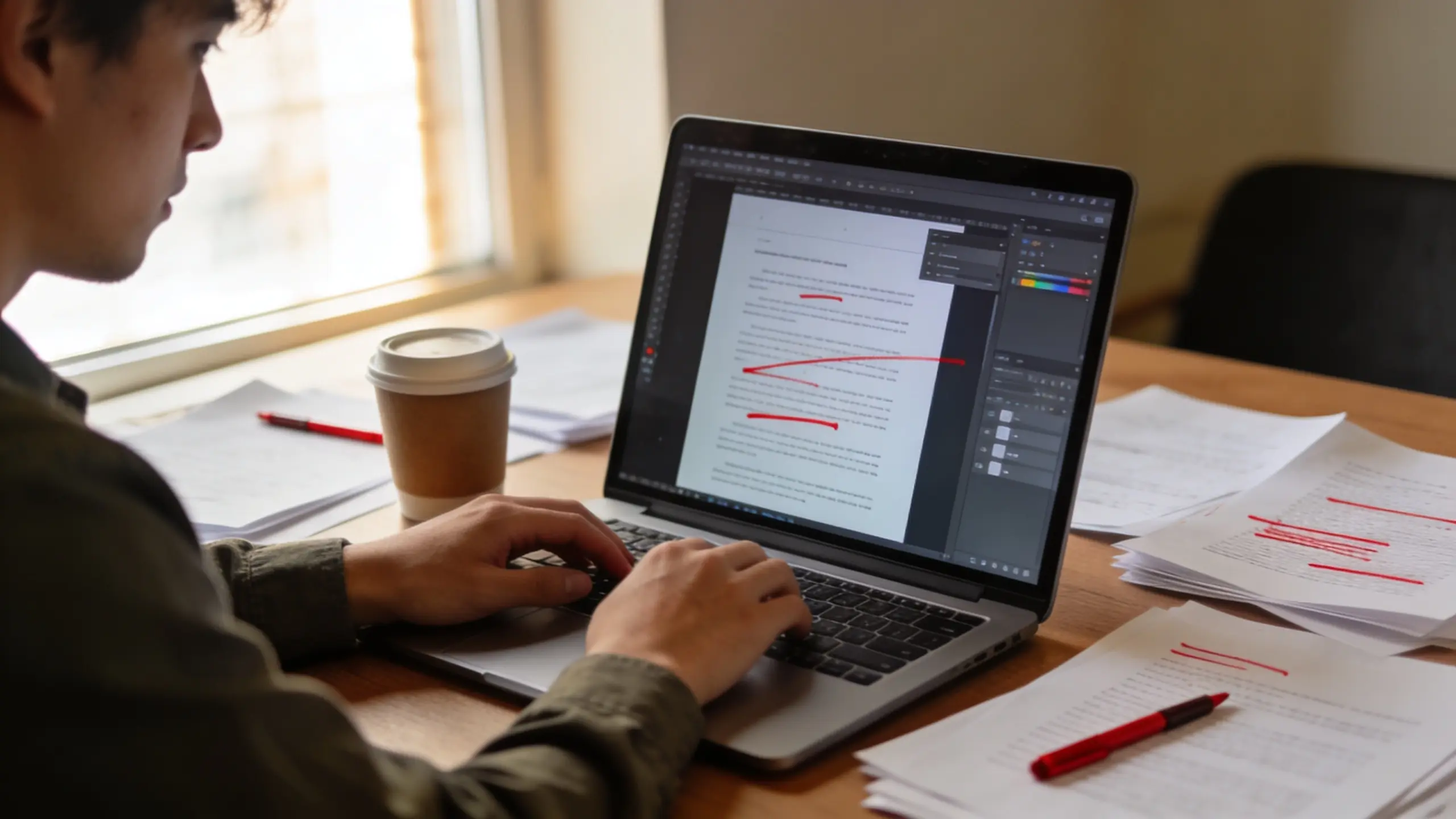 entrepreneur checking out flagged content