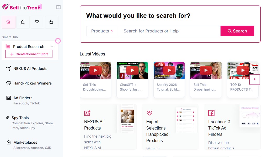 sell the trend dashboard
