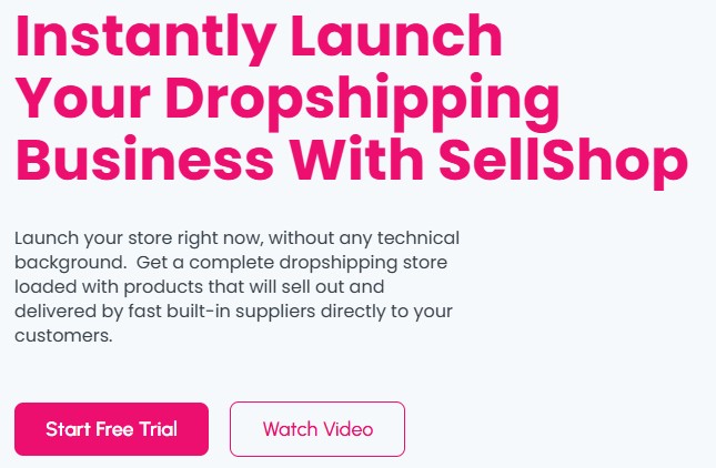 sellshop homepage