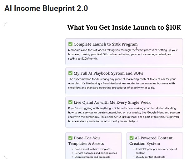 what you get inside launch to 10k