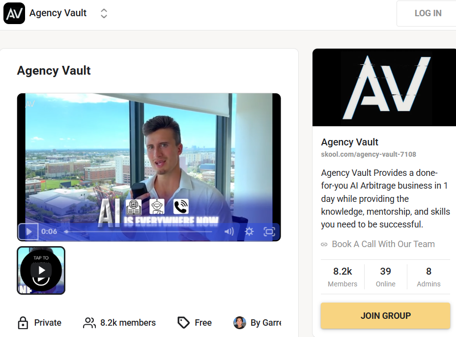 agency vault on skool