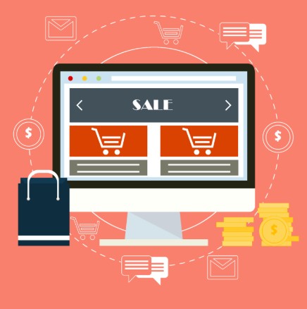 ecommerce online sales illustration