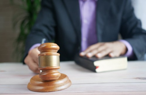 man with gavel