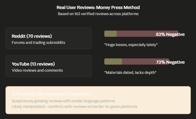 real user reviews of money press method