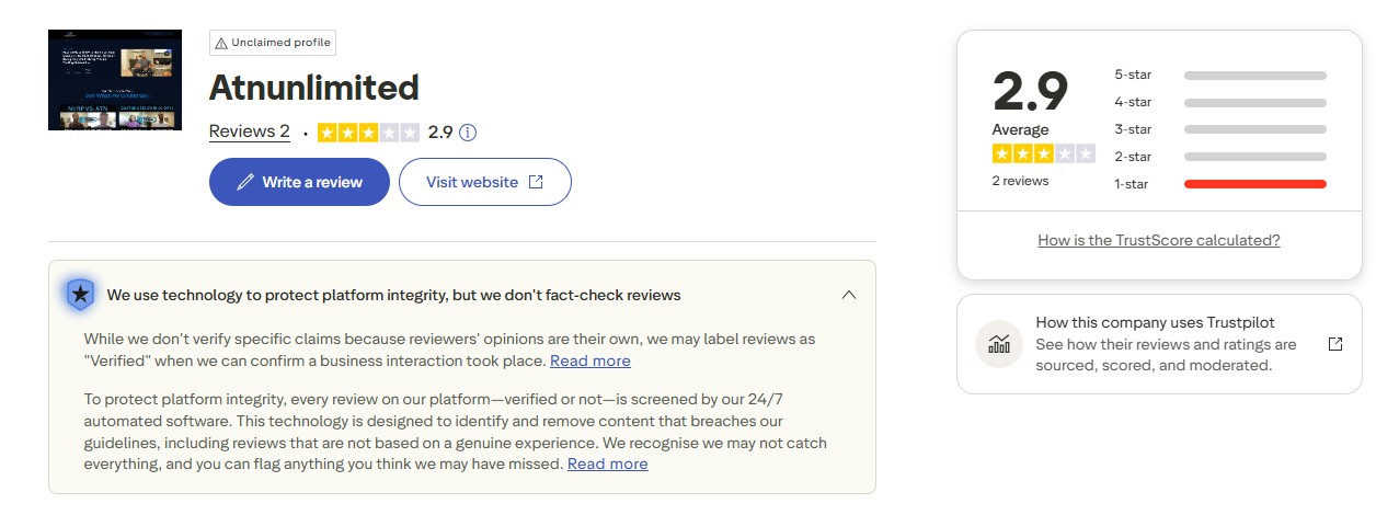 trustpilot reviews rating