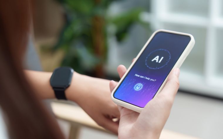 using ai search on mobile device