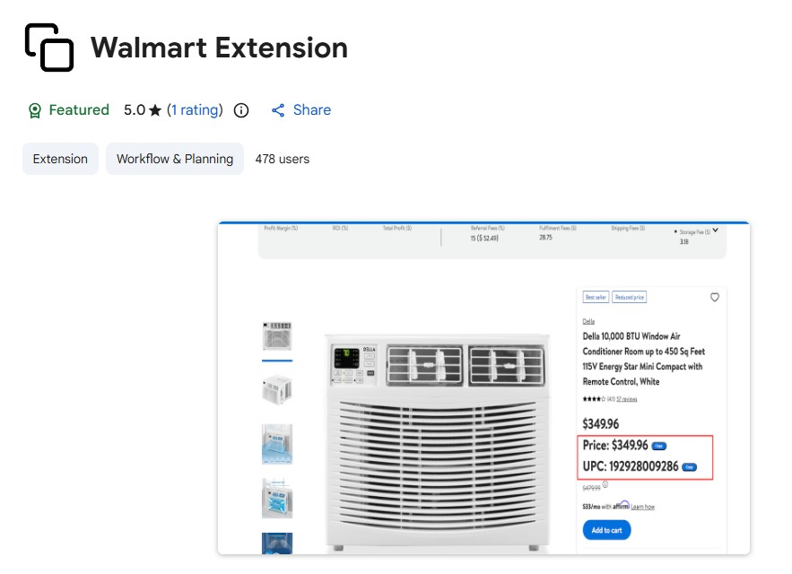 walmart chrome extension