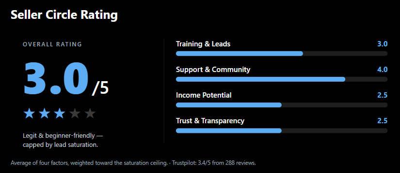 seller-circle-review-rating Seller Circle review rating 3.0 out of 5
