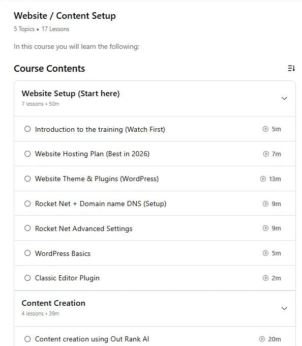snapshot of partial video guides lessons